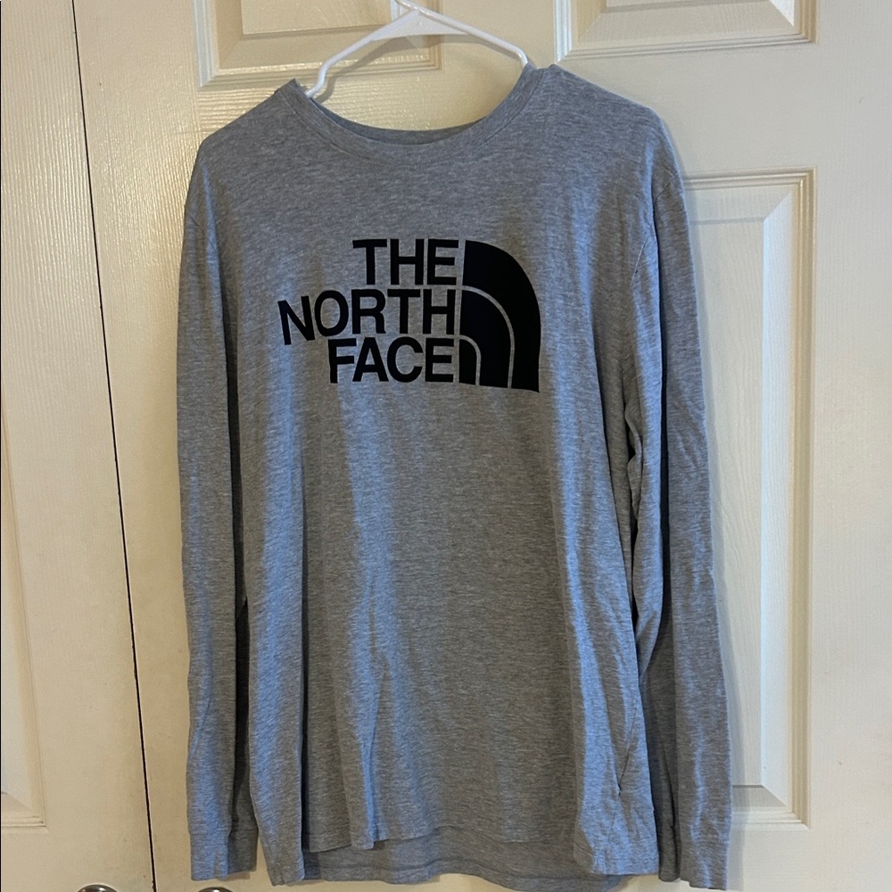 The North Face Heather Gray Long Sleeve Tee